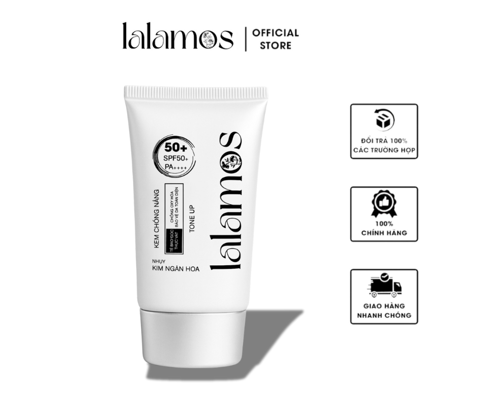 KEM CHỐNG NẮNG NHỤY KIM NGÂN HOA TONE UP BẠC 50ML