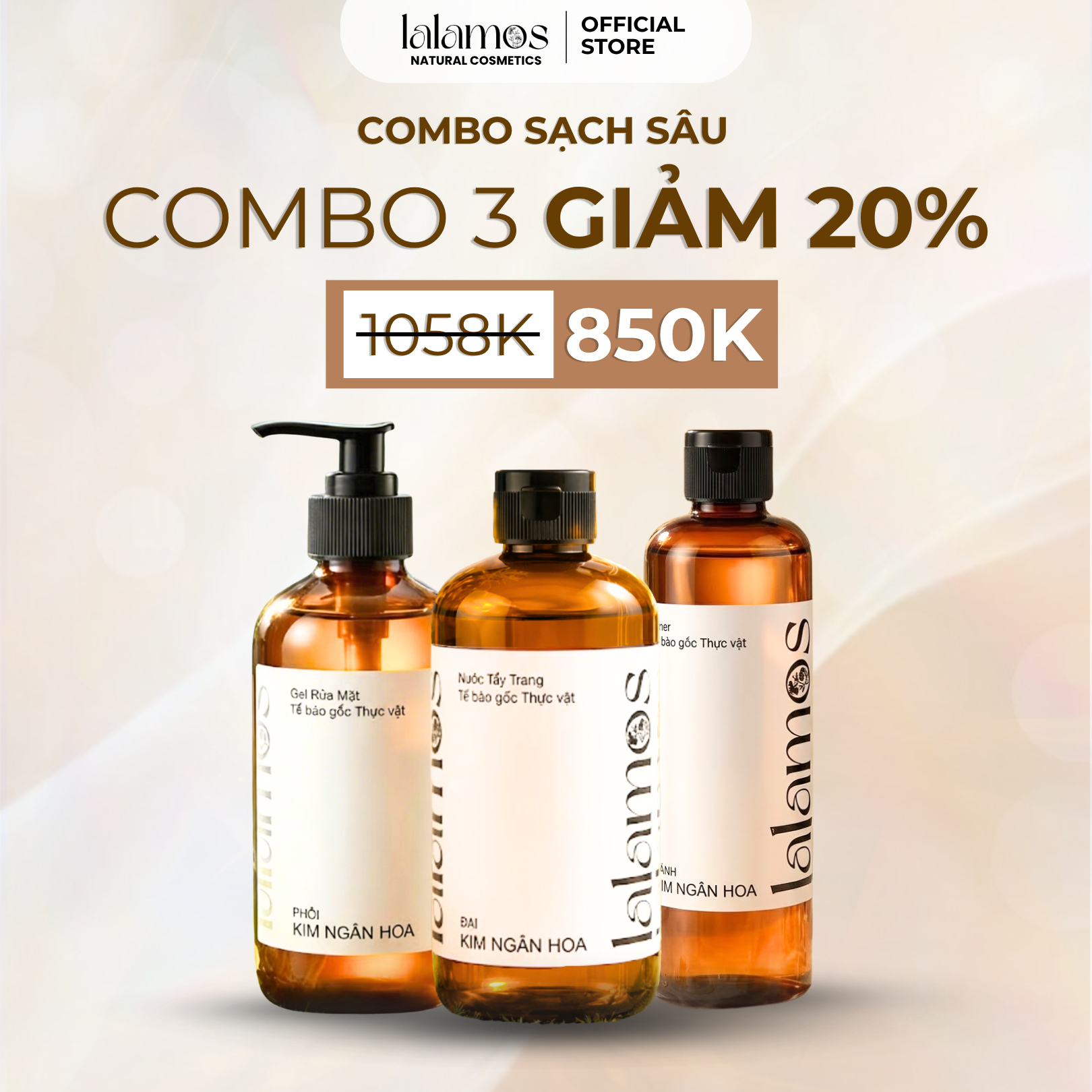 COMBO DƯỠNG VÀ SẠCH SÂU NHÀ LALAMOS