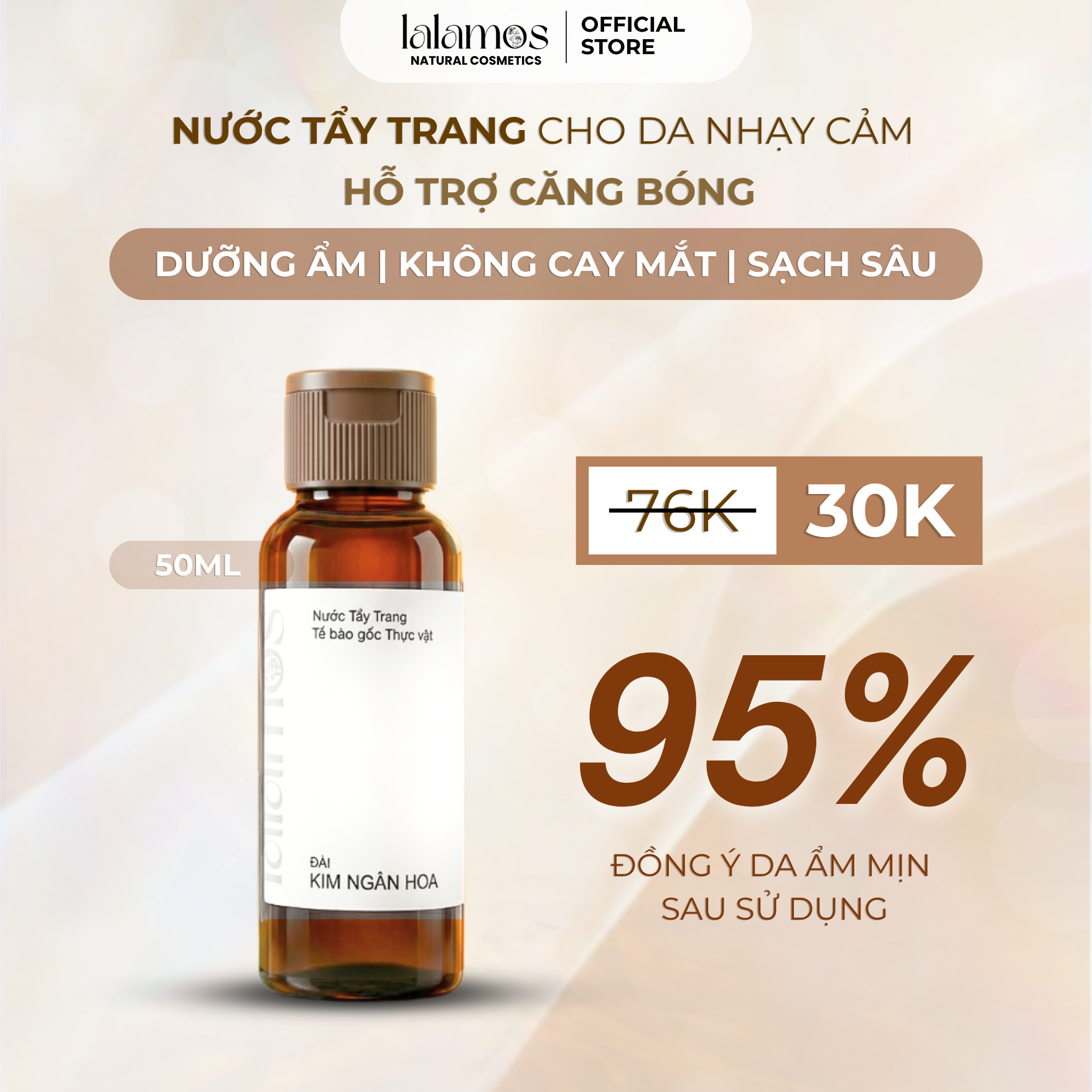 Nước Tẩy Trang Đài Kim Ngân Hoa 50ML – LALAMOS